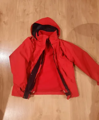 Chaqueta Lafuma Goretex con polar desmontable roja