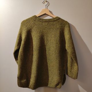 Jersey Lana Massimo Dutti Mujer Verde Oliva