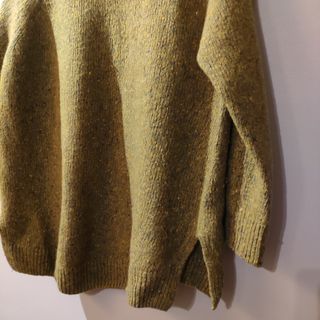 Jersey Lana Massimo Dutti Mujer Verde Oliva