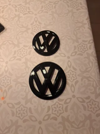 Insignias VW Passat B7 Negro Delantera Trasera