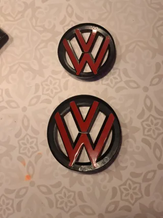 Insignias VW Passat B7 Negro Delantera Trasera