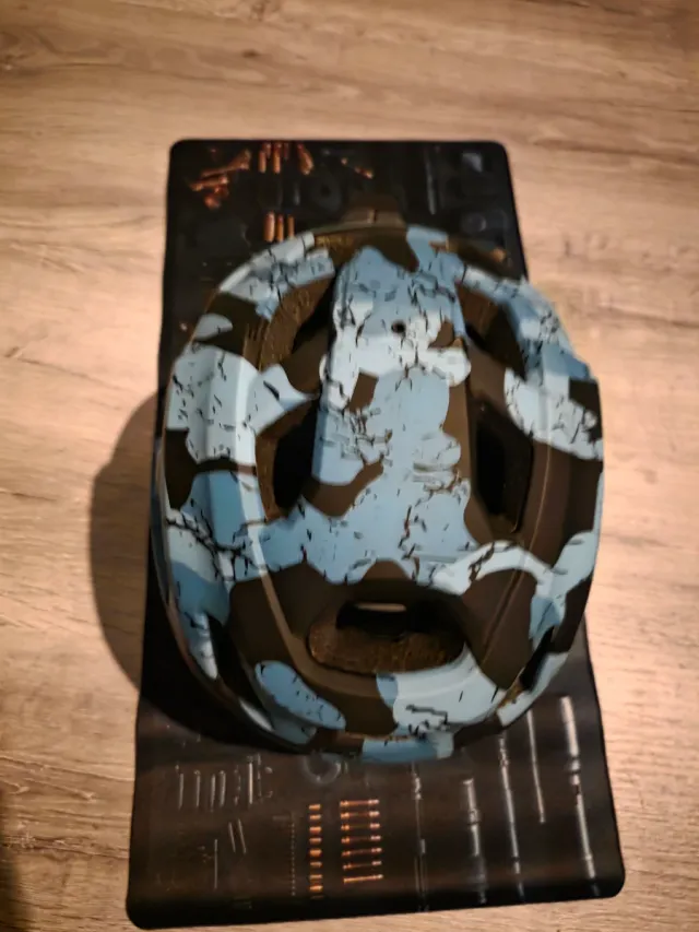 Capacete de bicicleta VAX17 azul camuflado