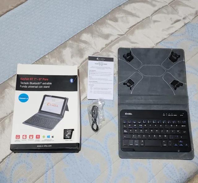 Funda tablet 7-8 con Teclado inalambrico Bluetooth