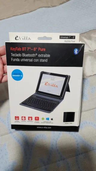 Funda tablet 7-8 con Teclado inalambrico Bluetooth