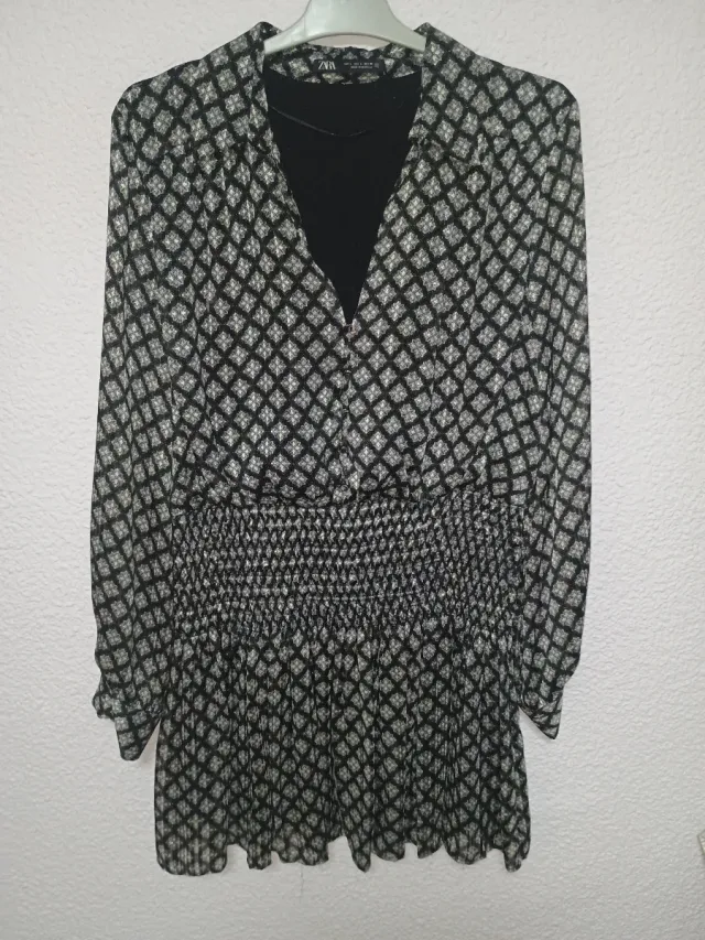 Vestido Zara estampado