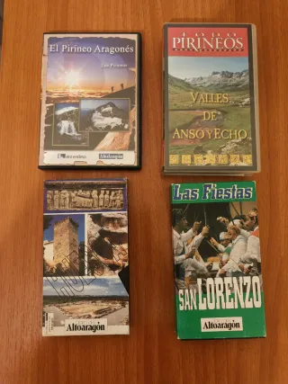 Lote 4 DVDs/VHS Pirineos Huesca