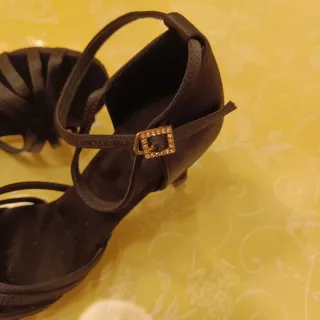 Zapatos Bailes Latinos Negros