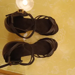 Zapatos Bailes Latinos Negros