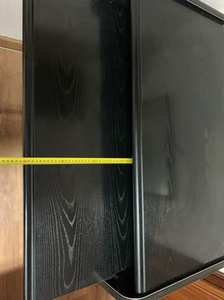 Mesa oficina con bandeja retractil para teclado