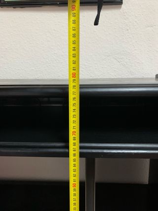 Mesa oficina con bandeja retractil para teclado