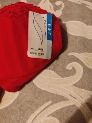 Conjunto lencería rojo fin de año