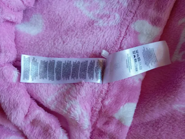 Pijama Barbie Invierno Corazón Rosa Blanco