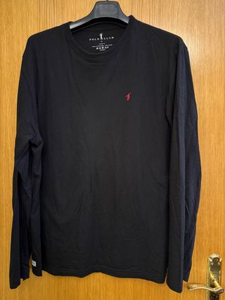 Camiseta Polo Club Negra