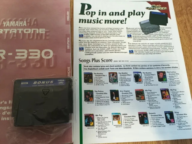 Teclado Yamaha Portatone PSR-330 y soporte Guil