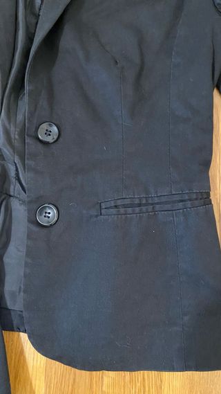 Chaqueta americana negra