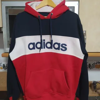 Sudadera Adidas Colorblock Azul Rojo