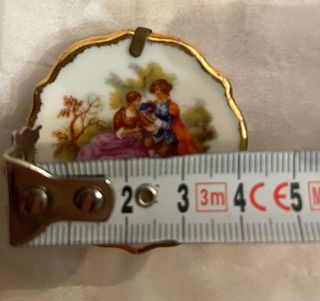 Lote 4 Pratos Miniatura Limoges