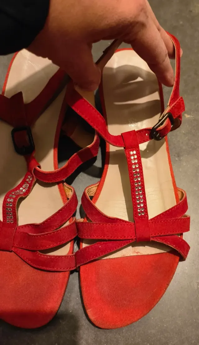 Sandalias rojas mujer talla 39