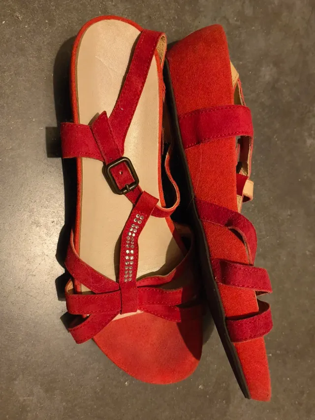 Sandalias rojas mujer talla 39