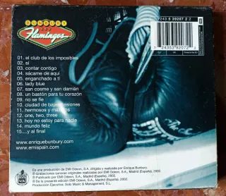 BUNBURY - Flamingos+Entrada original. Cd