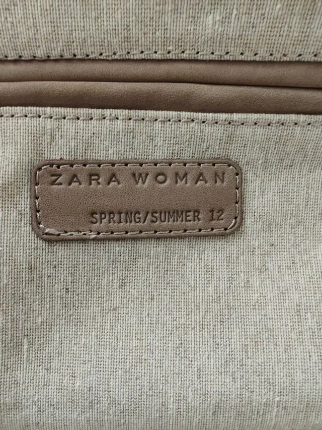 Borsa Beige e Rossa