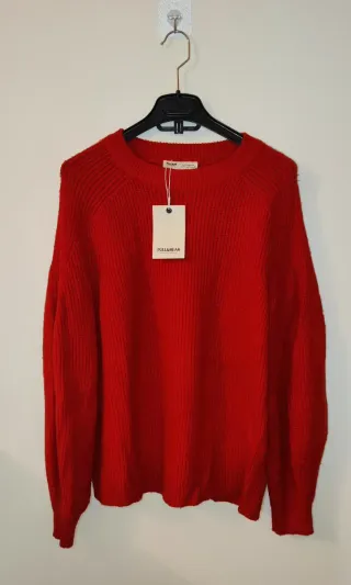 Jersey Punto Rojo Pull&Bear Talla M