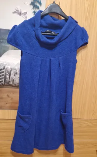 Vestido morado/azulado con bolsillos