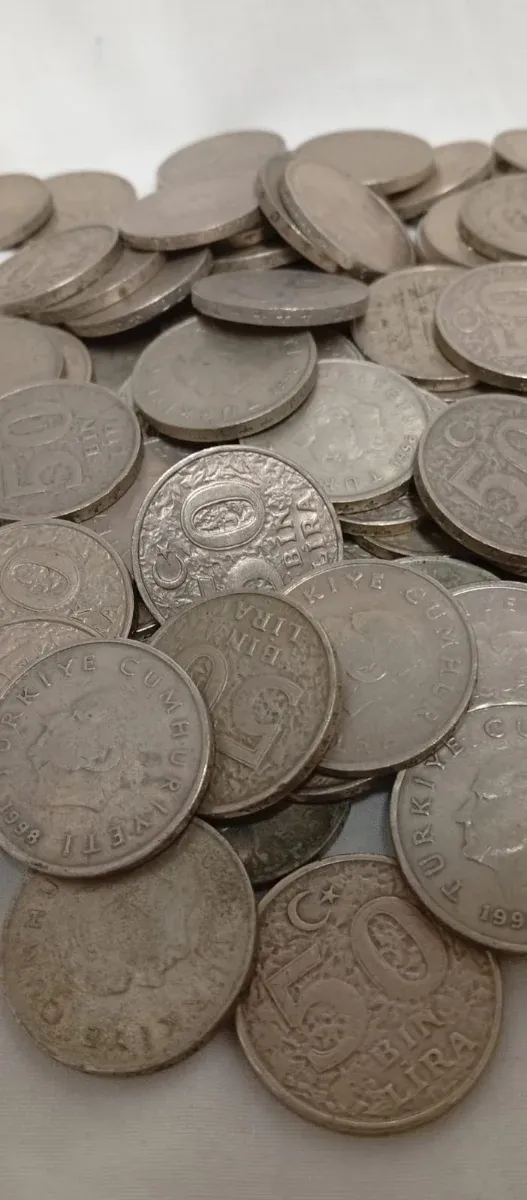 Lote 90 monedas 50.000 Liras Turquía