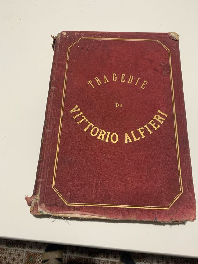Libro Antico Tragedie di Vittorio Alfieri