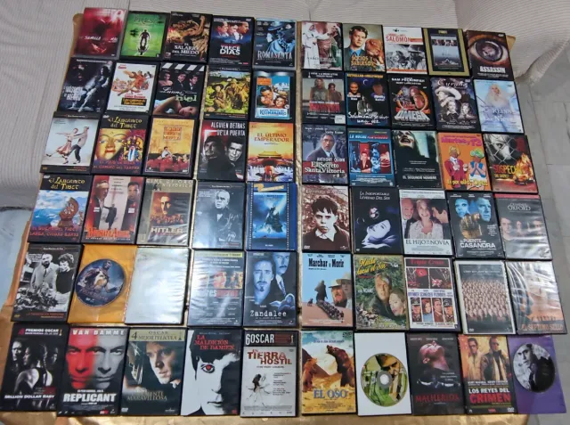 Lote 60 DVD di film originali, ce ne sono più di 60!