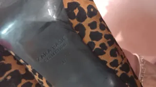 Salones Zara Animal Print Tacón Alto usados 2 hora