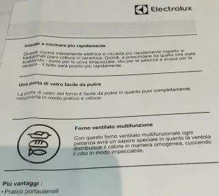Cucina elettrica piano cottura e forno elettrici