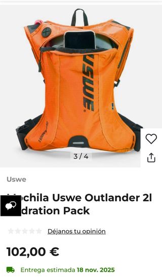 Mochila Hidratación 2L