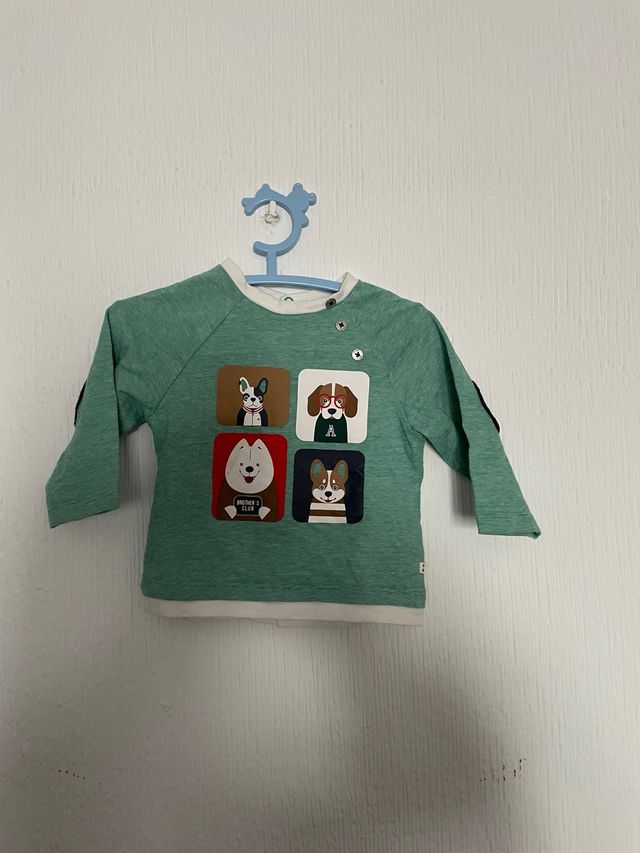 Chaleco verde perros talla 6 meses