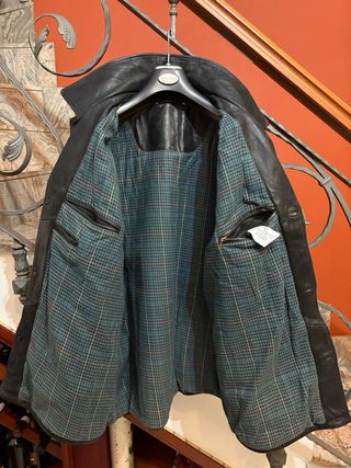 Giacca in vera pelle vintage uomo