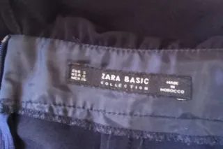 Mono Zara azul manga acampanada