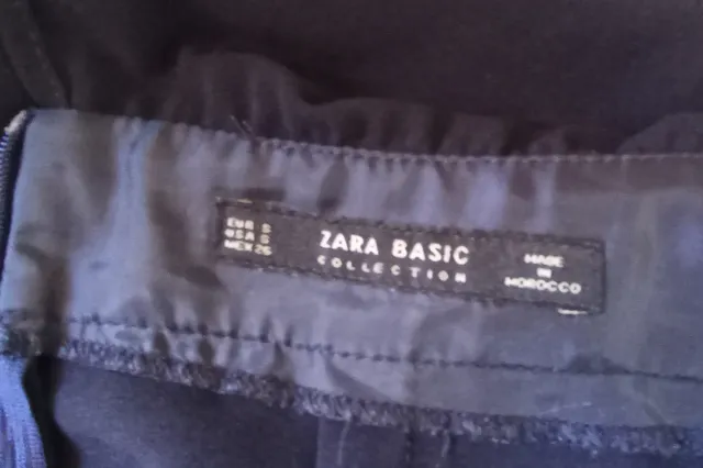 Mono Zara azul manga acampanada