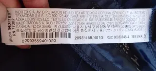 Mono Zara azul manga acampanada