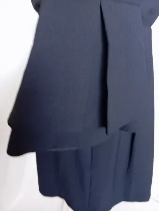 Mono Zara azul manga acampanada