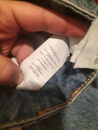 Pantalón vaquero ancho mujer