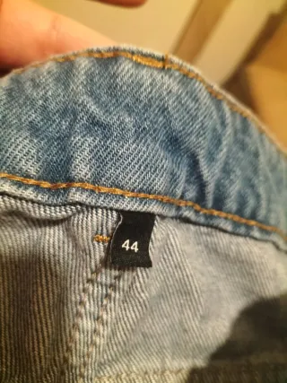 Pantalón vaquero ancho mujer