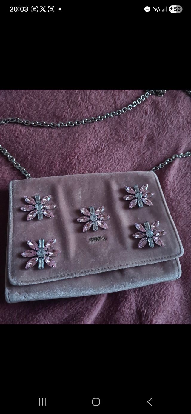 Bolso Furla Rosa con Pedrería