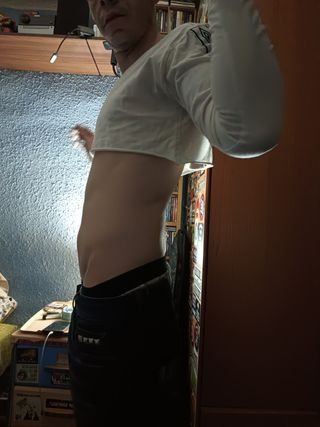 Crop top Umbro blanco talla XS