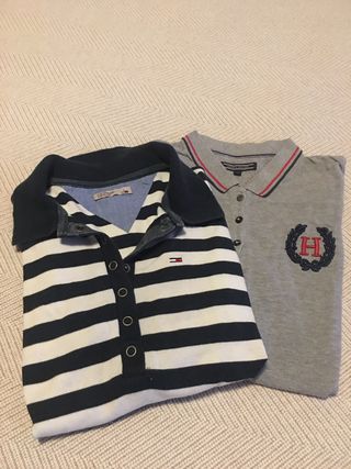Lote 2 polos Tommy Hilfiger mujer Talla L, m/larga