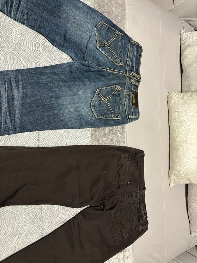 Lote 2 pantalones vaqueros y marrones nuevos