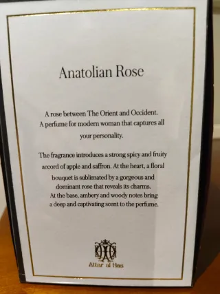 Perfume Anatolian Rose Attar al Has