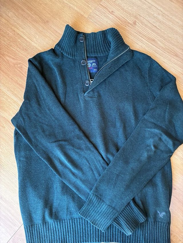 Jersey American Eagle Verde Talla L Algodón 100%