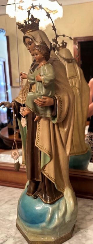 Virgen del Carmen Escayola Antigua