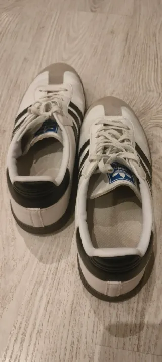 Zapatillas Adidas Samba Blancas y Negras T43