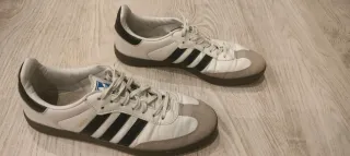 Zapatillas Adidas Samba Blancas y Negras T43